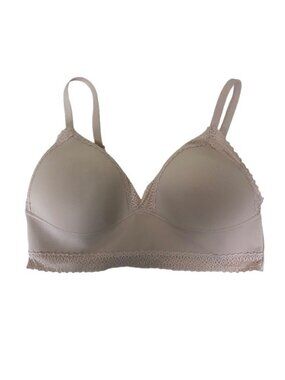 Maidenform M Recycled Lace Trim Triangle Bralette Large Pale Pink DM2322